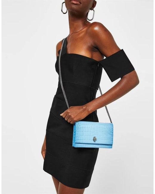 McQueen Black Cut-Out One-Shoulder Mini Dress