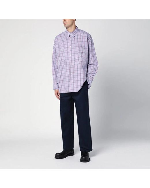 New Amsterdam Surf Association Blue Cotton Blend Trousers for men