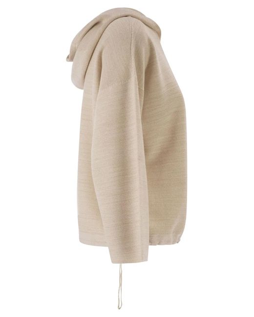 Fabiana Filippi Natural Hooded Jumper