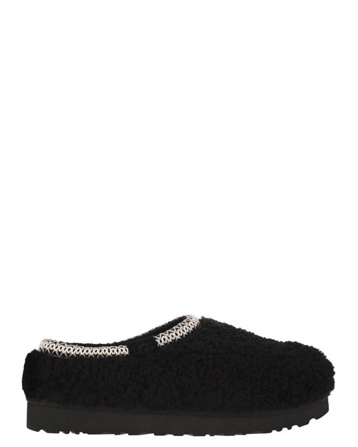 Ugg Black Tasman Maxi Curl Slippers