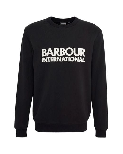 Barbour Blue Jason Logo Technique Crew Sweatshirt for men
