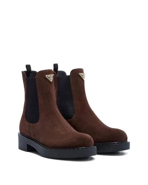 Prada Brown Stiefelette Chocolate