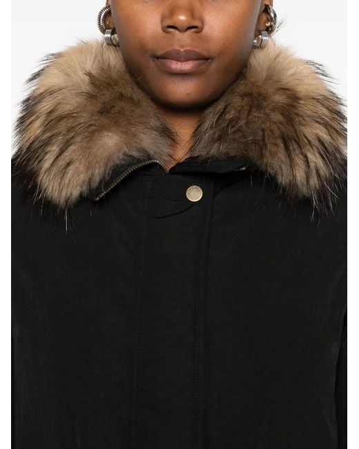 Woolrich Black Polyester Coat