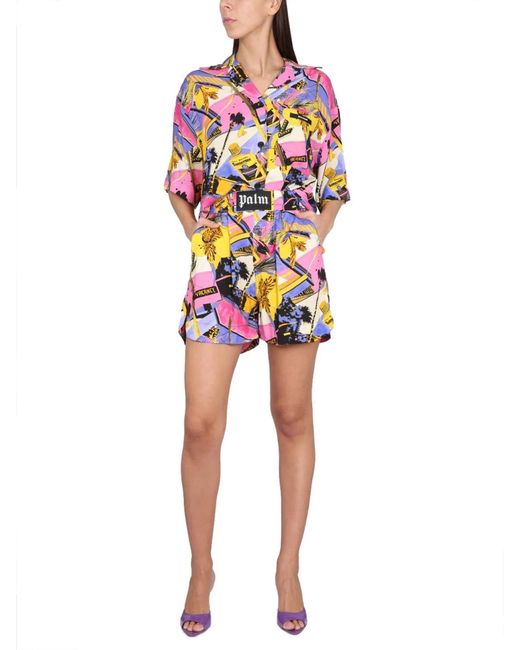 Palm Angels Multicolor Miami Mix Print Shirt