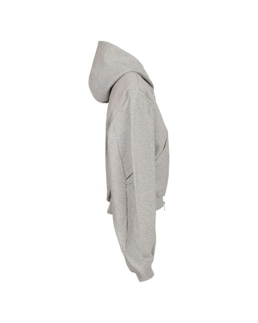 The Attico Gray Cotton Sweater