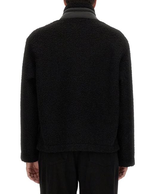 Moschino Black Jacket With Zip for men