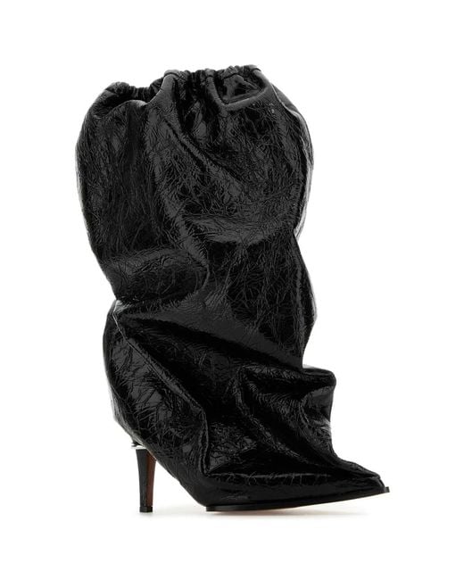 McQueen Black H.Boot S.Leather