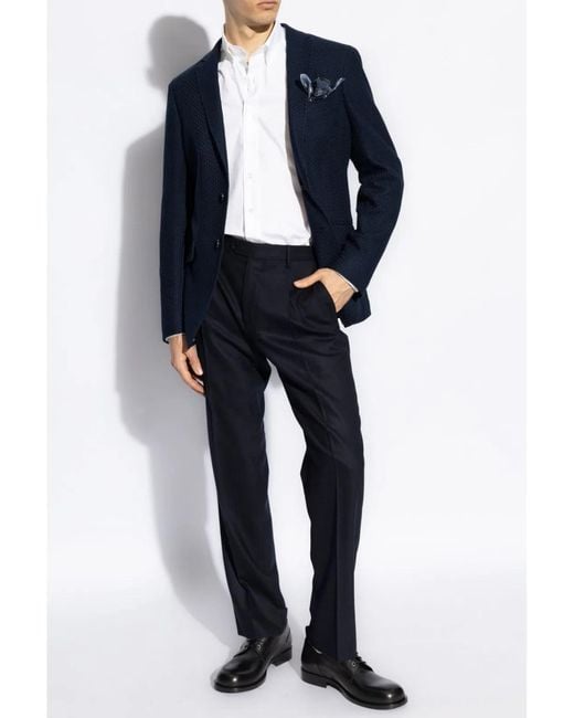 Etro Blue Roma Jersey Jacket for men
