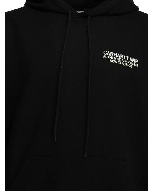 Carhartt Black Sean Hamilton Cotton Hoodie for men