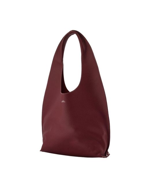 A.P.C. Red Le Neige Clou Shoulder Bag