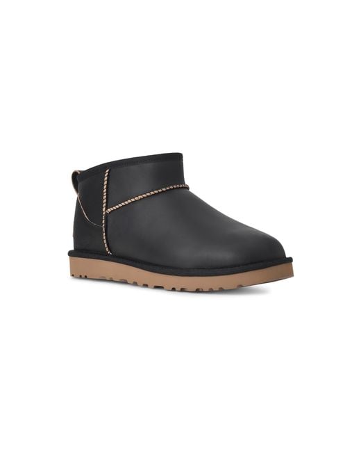 Ugg Black Classic Ultra Mini Contrast Boots for men