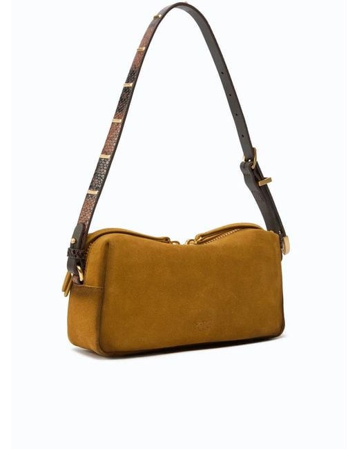 Pinko Metallic Bauletto Trittico Mini Suede