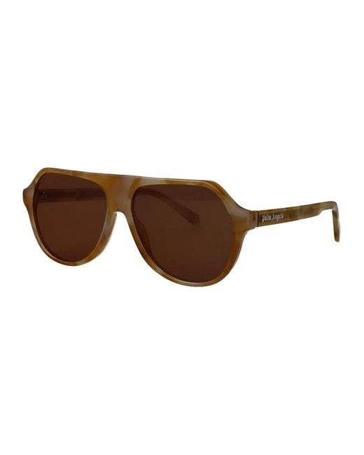 Palm Angels Brown Acetate Sunglasses