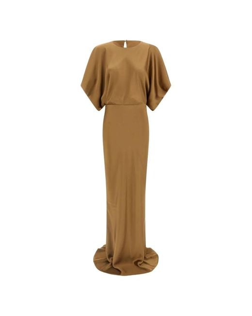Norma Kamali Natural Long Dress