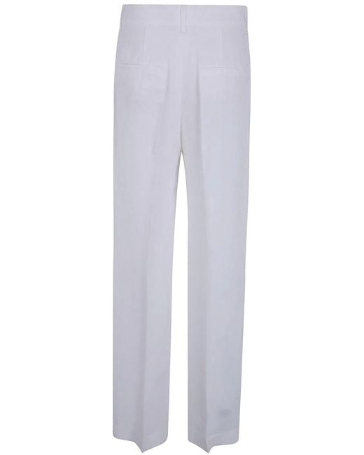 Antonelli White "Robinia" Trousers
