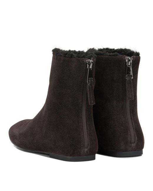 Strategia Black Suede Leather Boots Ankle