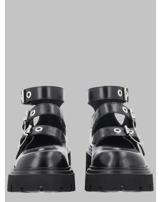 Vivienne Westwood Black Anfibio "Bacchus" Con Fibbie