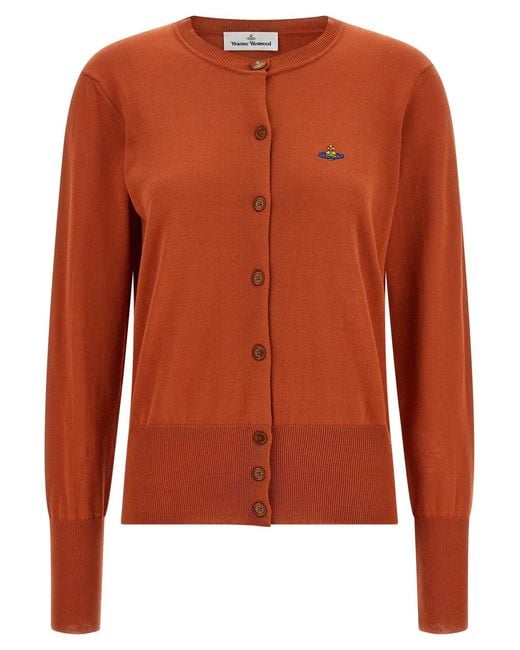 Vivienne Westwood Orange 'Bea' Cardigan