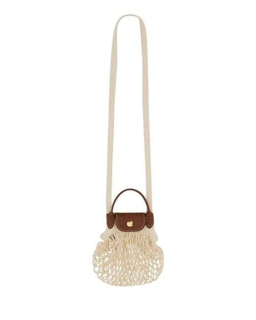 Longchamp Metallic Le Pliage Filet Mini Bag