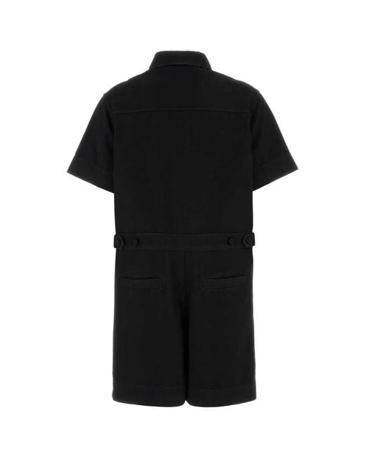 Gucci Black Denim Jumpsuit