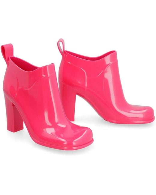 Bottega Veneta Pink Shine Ankle Boots