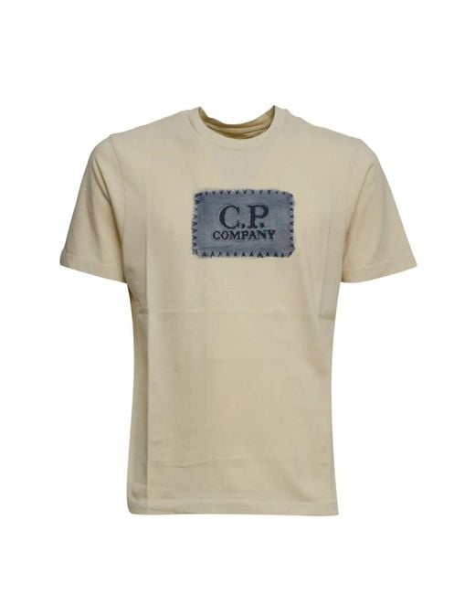C P Company Natural C.P.Company Cotton T-Shirt for men