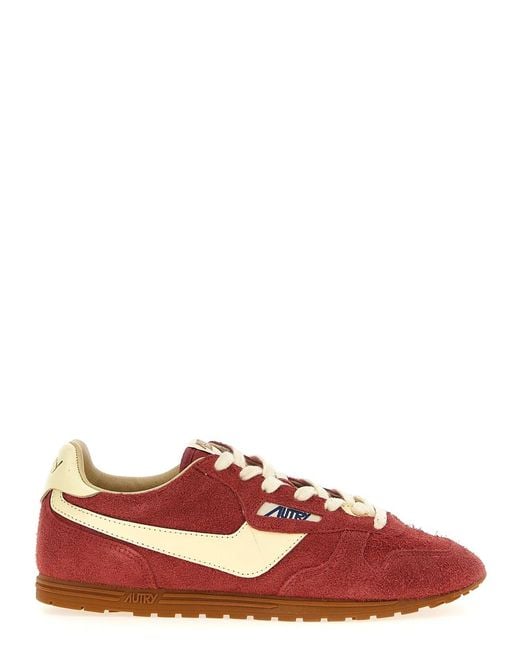 Autry Red 'Windspin' Sneakers for men
