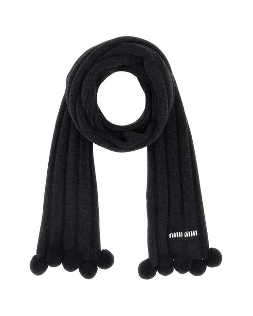 Miu Miu Black Sciarpe