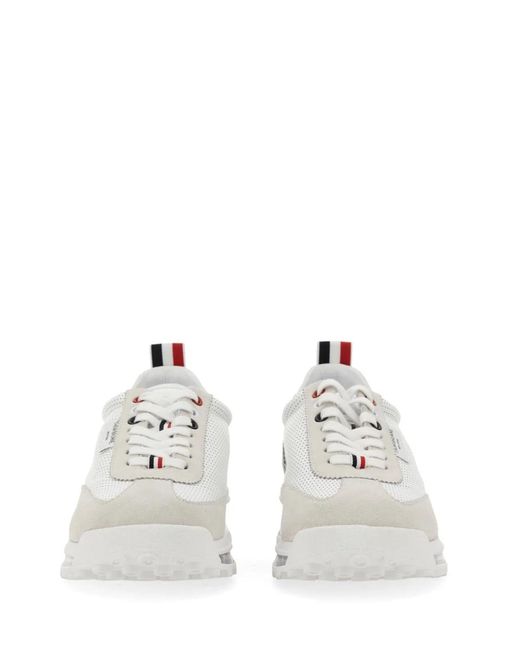 Thom Browne White Tech Runner Sneaker