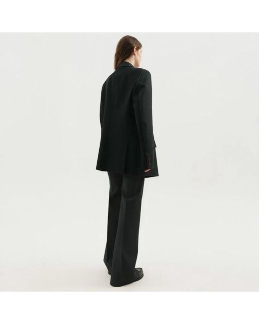 1989 STUDIO Black Dark Double-Breasted Blazer