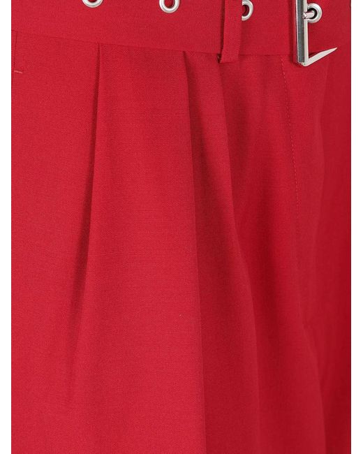 Dries Van Noten Red Peaches Bis Trousers