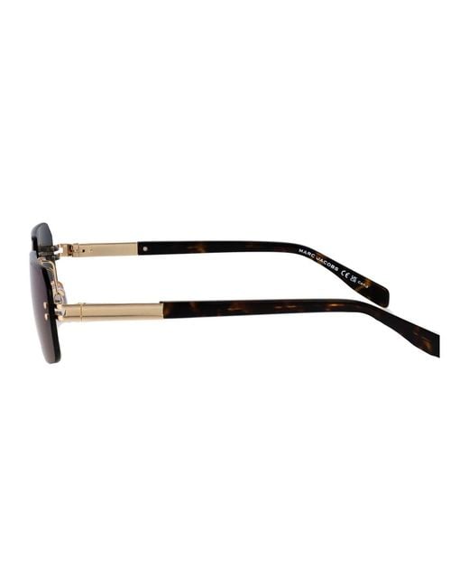 Marc Jacobs Blue Havana Metal Sunglasses for men
