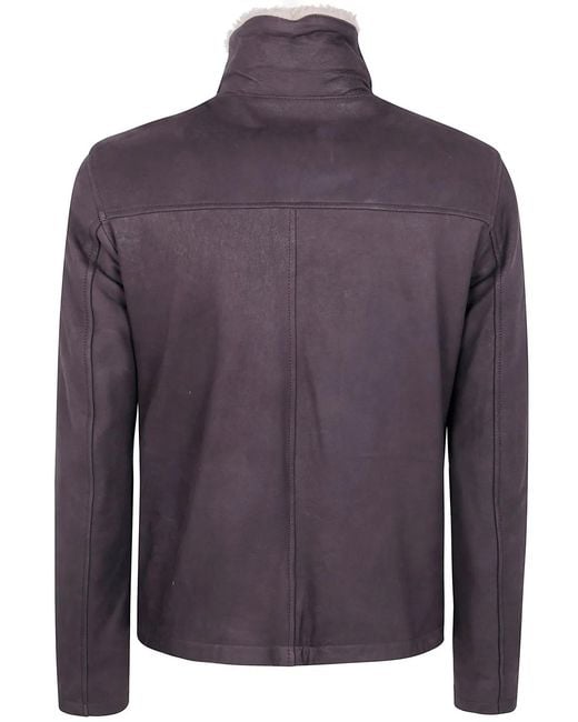 Barba Napoli Purple "Dennis" Shearling for men