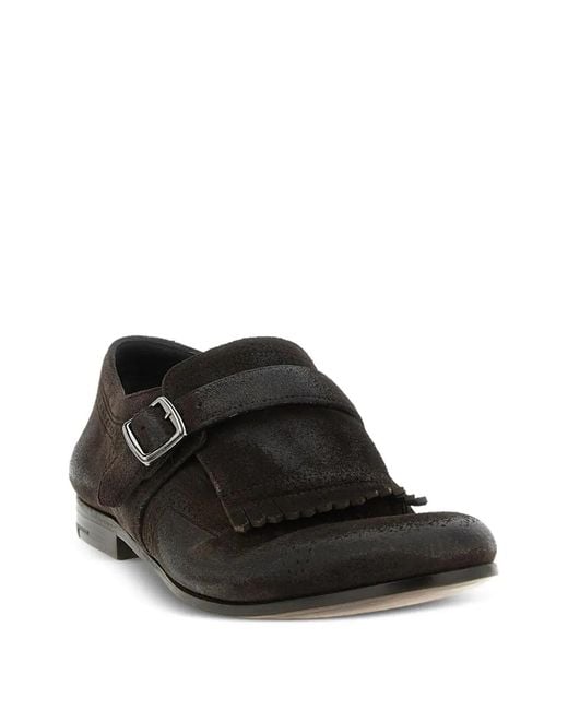 Church's Black Oxford Shoes With Buckle for men