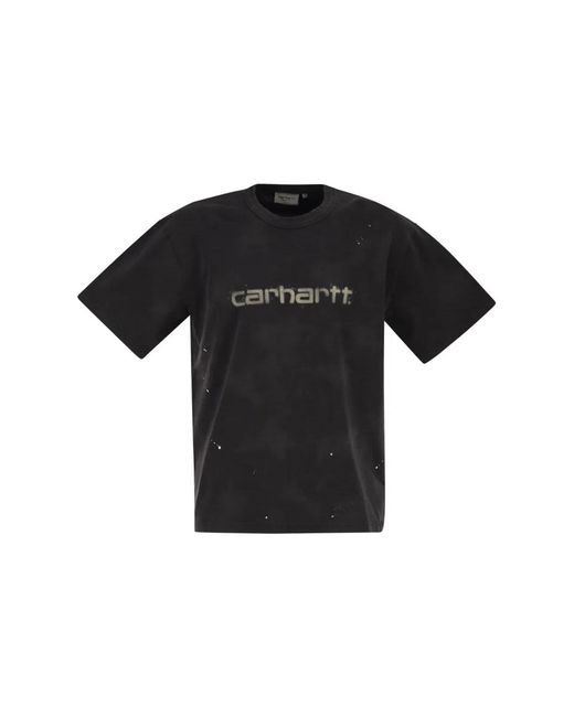 Carhartt Black S/S Painter Logo-Print T-Shirt for men