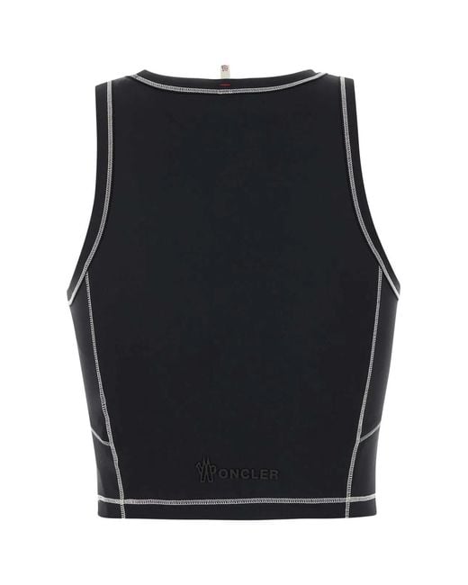 Moncler Black Stretch Nylon Top
