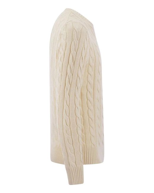 Polo Ralph Lauren Natural Plaited Cotton Jersey for men