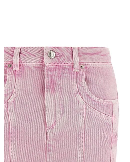Isabel Marant Pink Marant Etoile 'Juana' Skirt