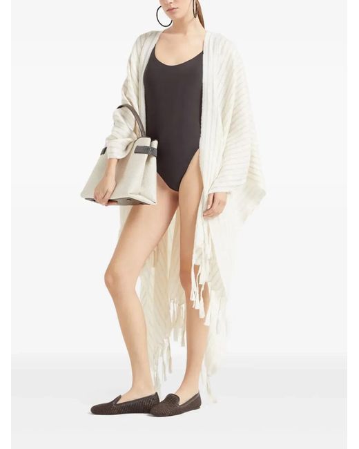 Brunello Cucinelli Brown One Piece Swimsuit