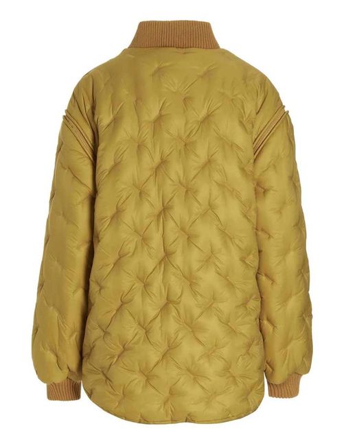 Sherpa Yellow 'Gang' Reversible Bomber Jacket