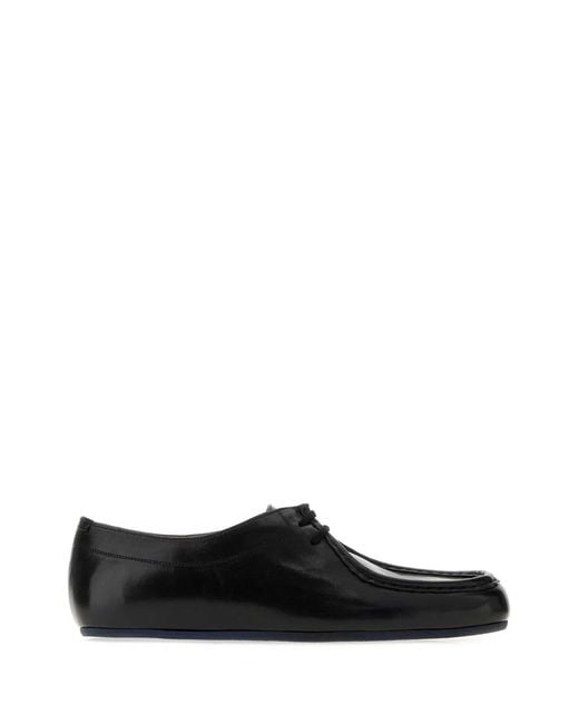 Jil Sander Black Derby Shoes for men