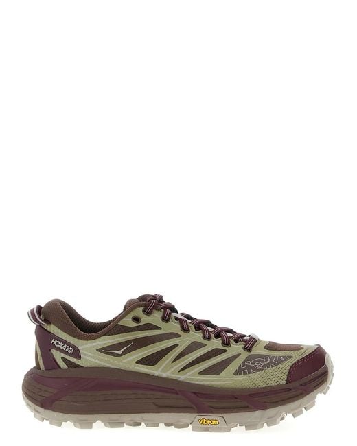 Hoka One One Green 'Mafate Speed 2' Sneakers