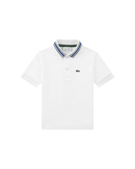 Lacoste White Polo Shirt "Petit Pique"