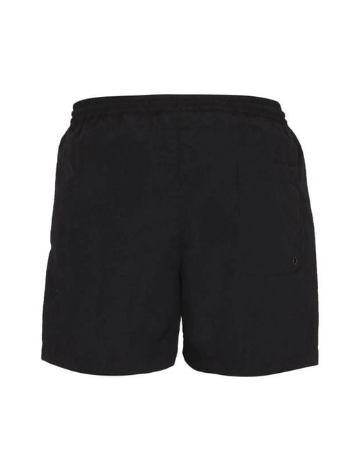 MSGM Black Logo Print Bermuda for men