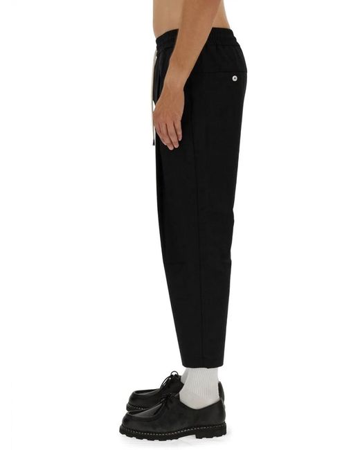 Drole de Monsieur Black Pantalone Cropped for men