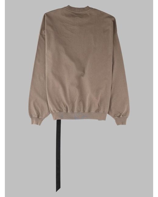Rick Owens Natural 100% Cotton T-Shirt for men