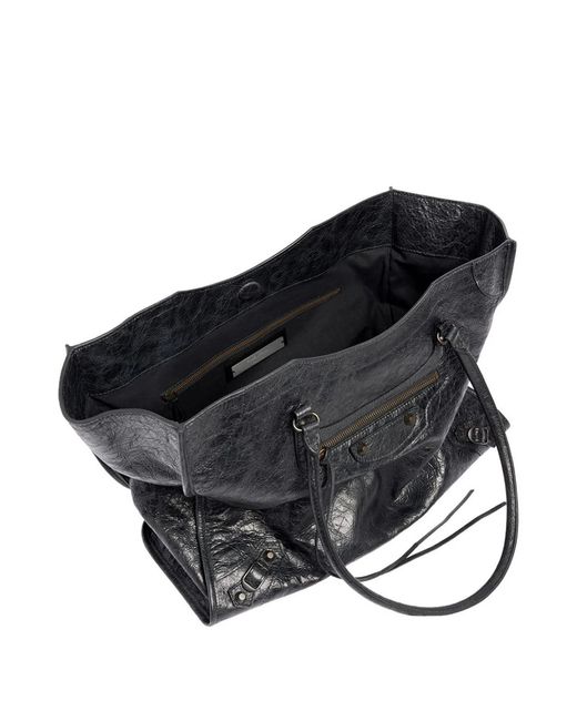 Balenciaga Black Le City Medium Tote Bag