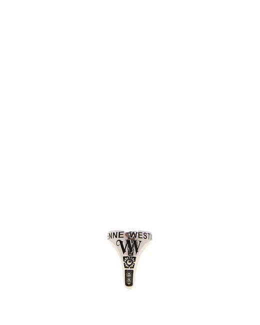 Vivienne Westwood Metallic Lancelot Chevalier Ring