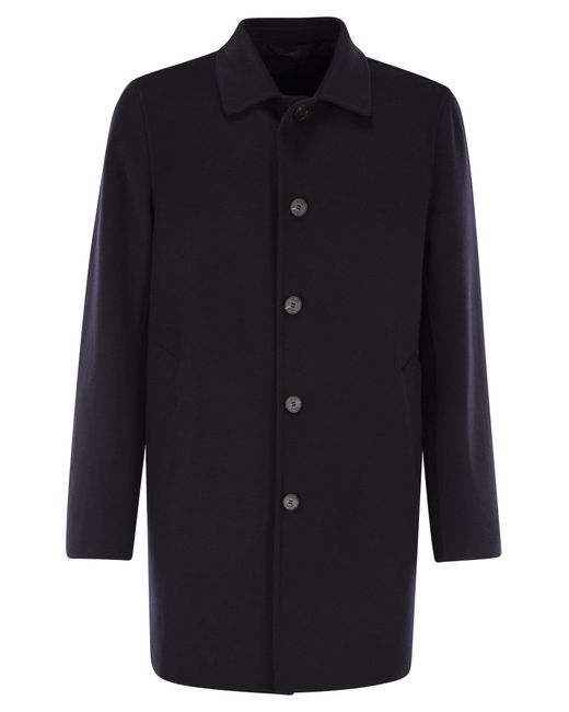 Paltò Blue Alfredo Wool Coat for men