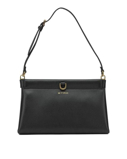 Etro Black "Talk" Small Shoulder Bag
